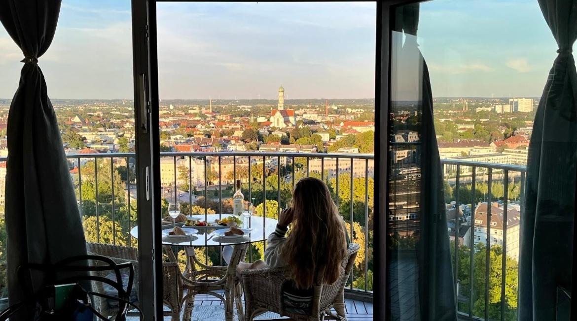Suite-Xxi City View Hotelturm Augsburg Luaran gambar